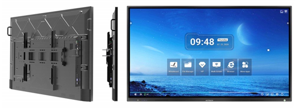 Інтерактивна панель iBoard 65″ дюймів діагональ, підтримка двох ОС (Android 15.0 (RK3588-16/256)+ Windows) підтримка ПЗ “Кропива”, вбудована камера з ШІ
