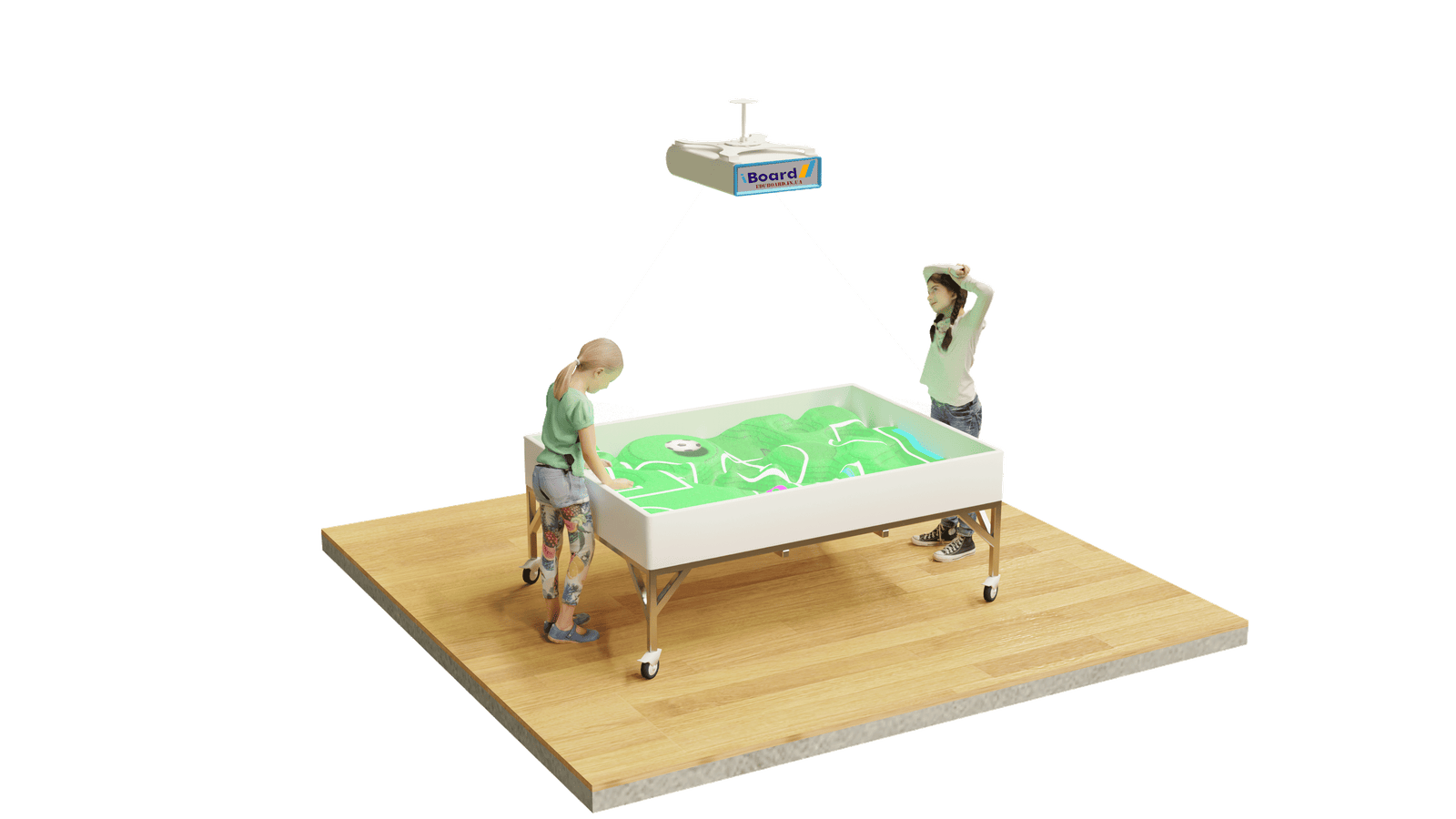 Интерактивная песочница ТМ «iBoard», iSandBox, игра «Природа» базовая версия