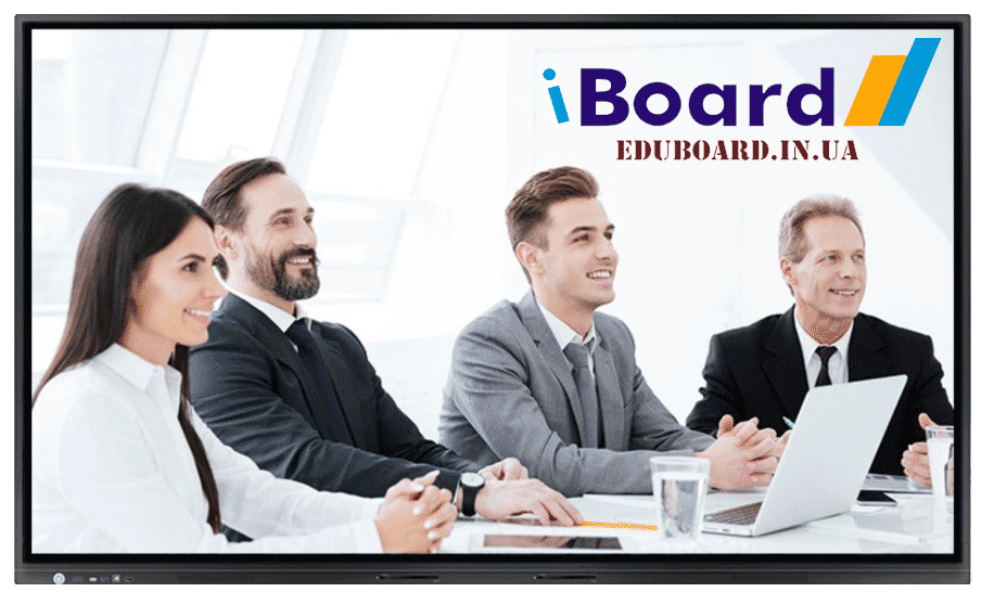 Интерактивная панель iBoard 55″ дюймов диагональ с возможностью работы в двух ОС одновременно (Android 14+Windows) iBoard IP55A14 (без OPS) с возможностью подключения OPS и внешнего ПК