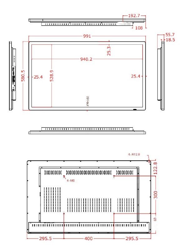 Інтерактивна панель iBoard 43″ дюйми діагональ (4K-60Hz) з вбудованим комп’ютером Windows