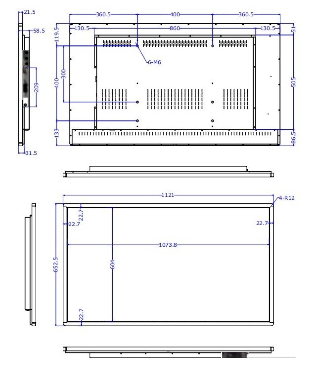 Интерактивная панель iBoard 50″ (4K-60Hz) дюйма диагональ iBoard IP50-PS со встроенным компьютером Windows