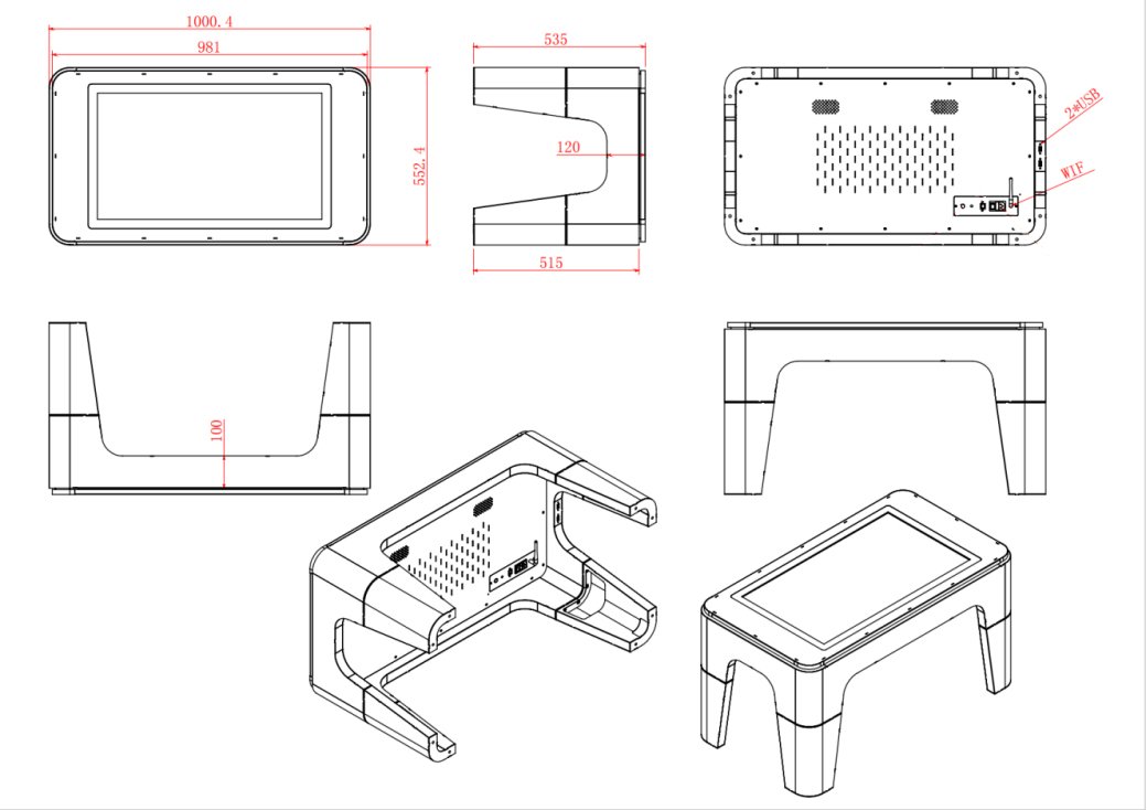 Интерактивный стол iBoard iB S-32A Kіds (Android)